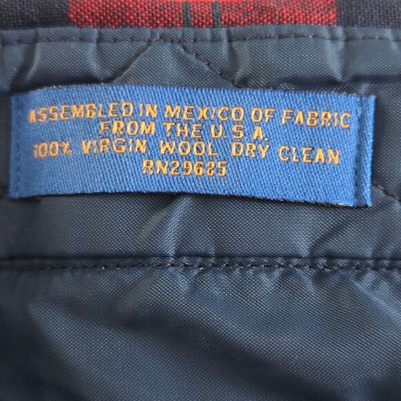 Pendleton Vintage 100% Wool Tartan Plaid Button Down Shirt Size XL - Picture 4 of 5